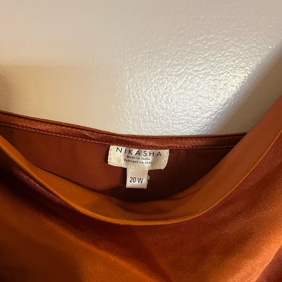 Anthropologie Nikasha Copper Slip Dress - Picture 5 of 6